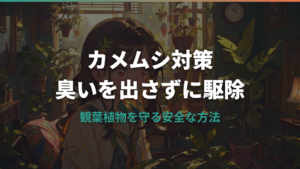 観葉植物のカメムシ対策｜臭いを出さずに駆除する安全な方法