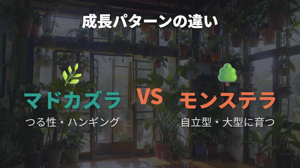 つる性か自立型か——成長パターンの根本的な違い