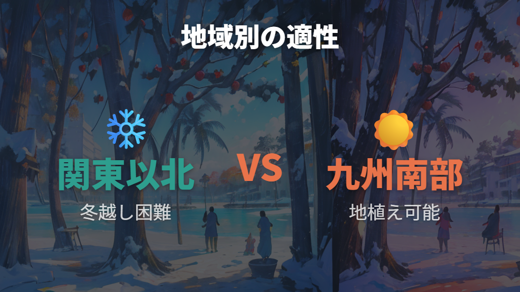 寒さに弱いガジュマルと地域別の地植え適性