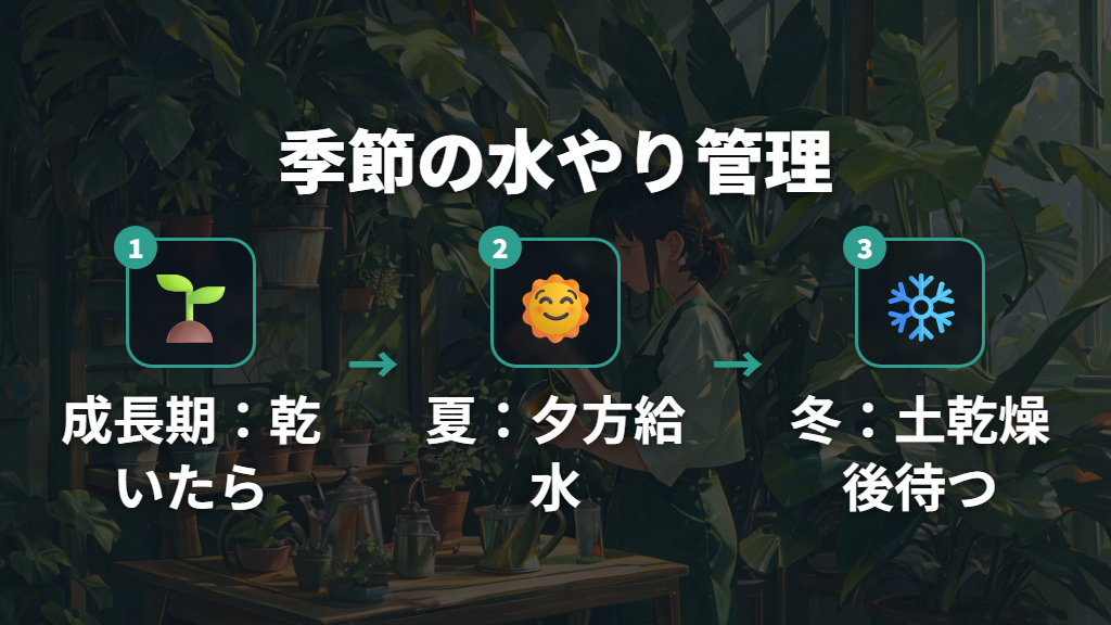 水やりと温度管理——季節ごとのケアのポイント