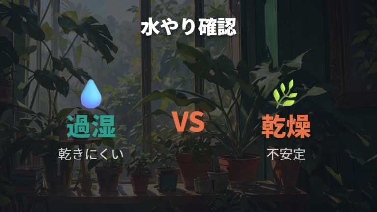 日当たりと水やりの管理で過湿と乾燥を見直す