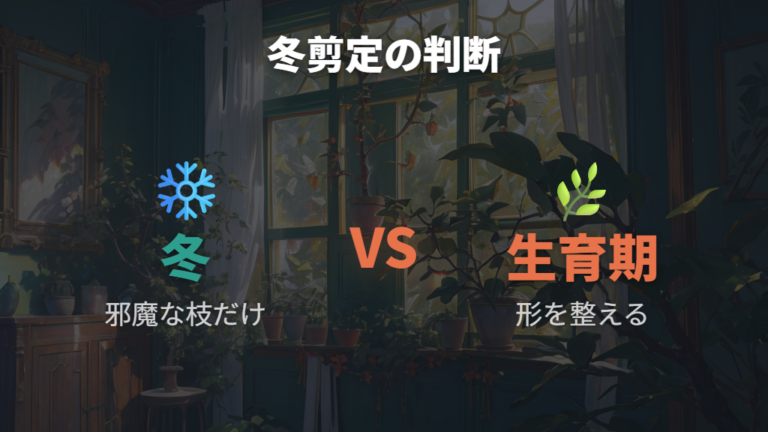 冬に切るときの注意点は最小限にとどめること