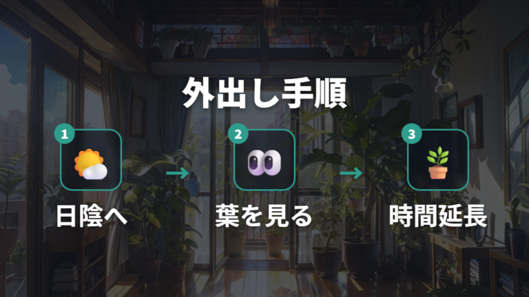 外に出す時期と気温は段階的に慣らして決める