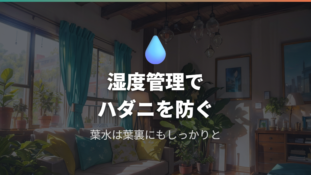 室内環境で注意するウンベラータの育て方と湿度管理