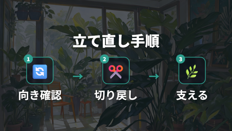 倒れた株や乱れた株を強剪定で立て直す手順
