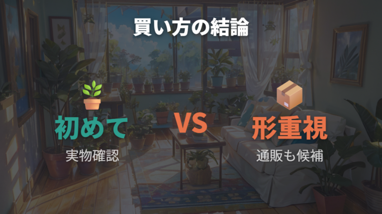 店舗と通販の違いを踏まえた買い方の結論