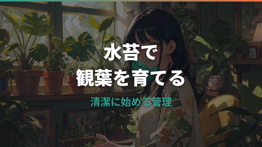 観葉植物に水苔は使える？植え替え・挿し木・カビ対策まで解説