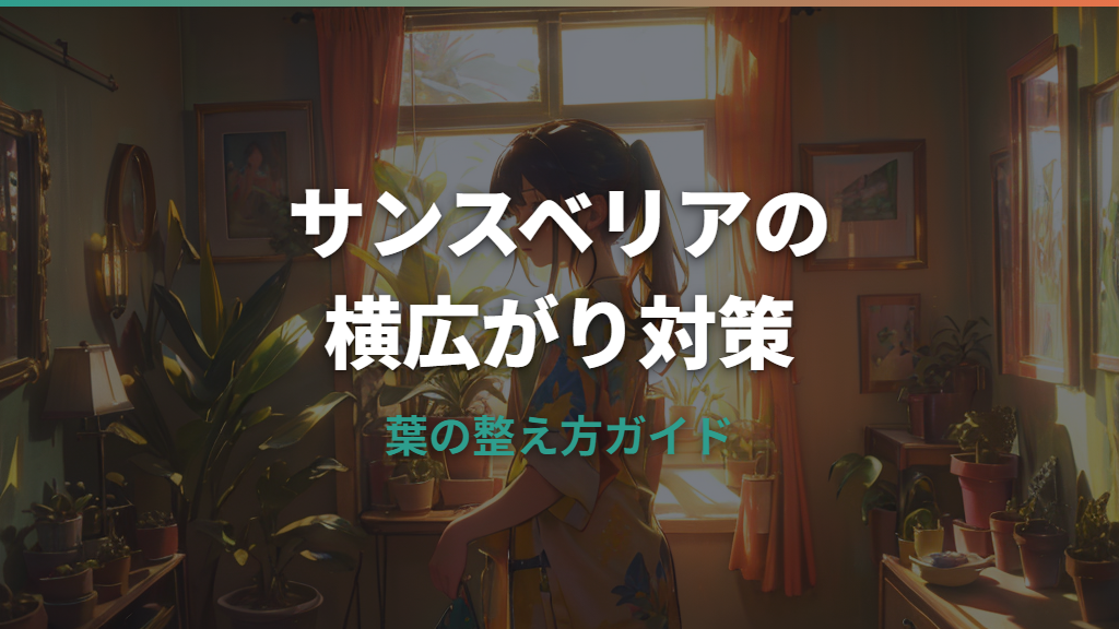 サンスベリアが横に広がる原因とまっすぐ整える方法