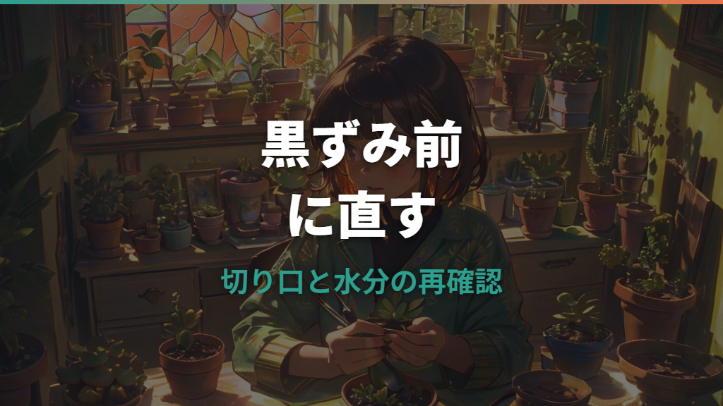 サンスベリアの葉挿しが腐る原因と復活の見極め方