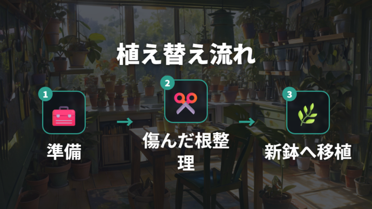 植え替えで根を傷めない手順は事前準備から始める