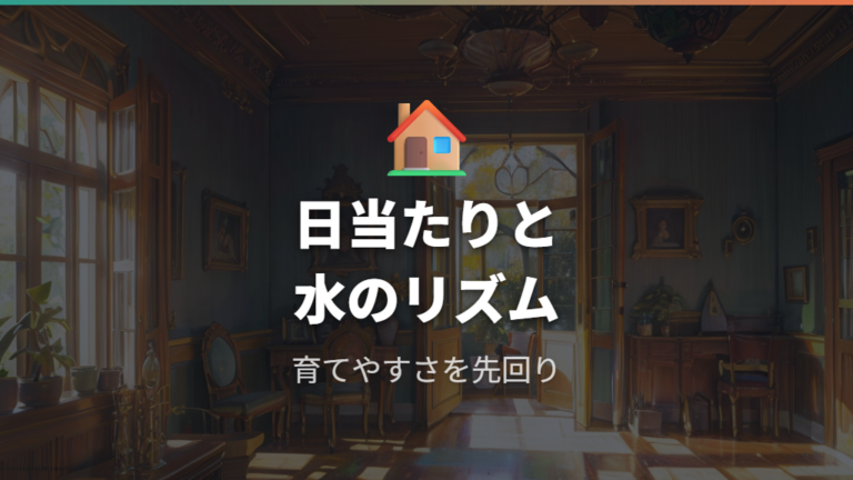 室内で育てやすい類似植物は日当たりと水やりで絞る