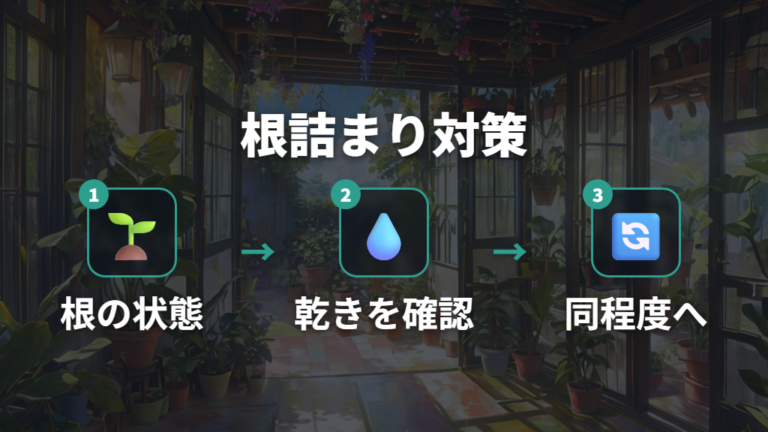 植え替え頻度と根詰まり対策は放置しない範囲で調整する