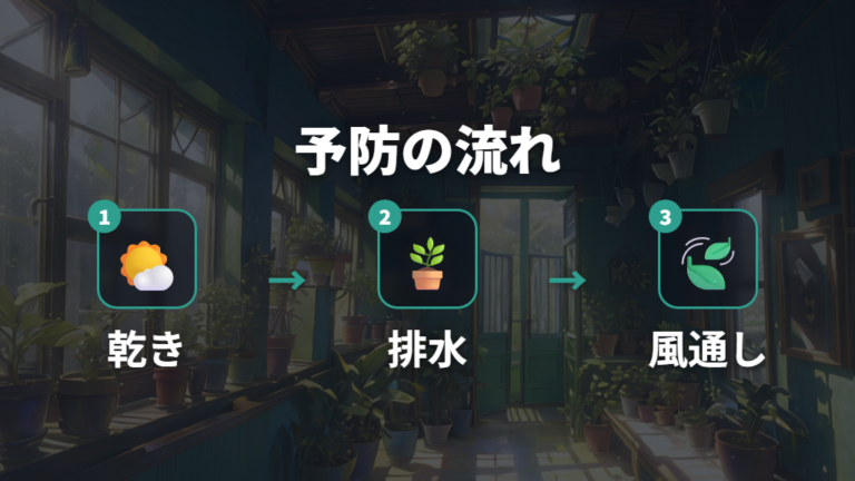 再発を防ぐ水やりと風通しの整え方