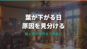 ウンベラータの葉が垂れる原因は水不足?根腐れや置き場所の見分け方
