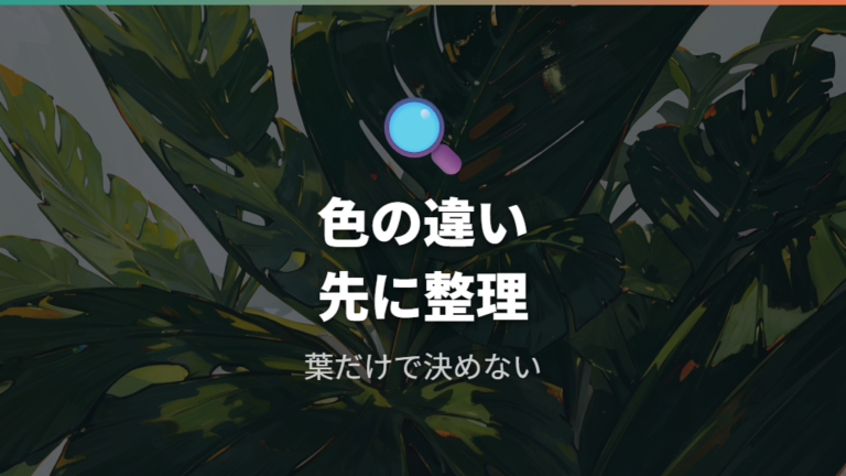 葉色の変化で疑うべきことは一つに決めつけない