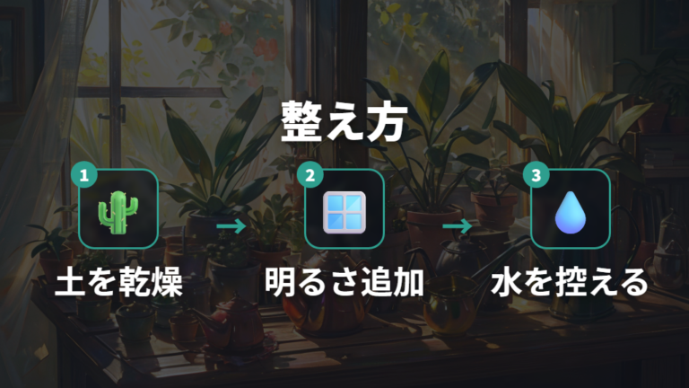 水やりと日当たりの整え方は乾かす管理が基本