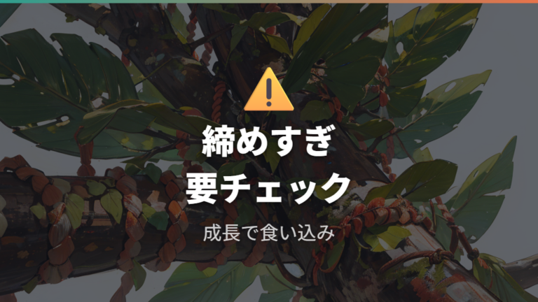 支柱で失敗しやすいポイントは締め付けと放置
