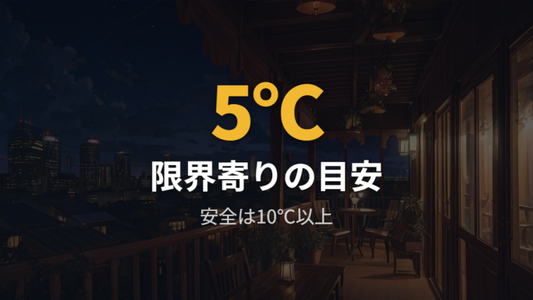 5℃まで耐えるなら冬も外で大丈夫?