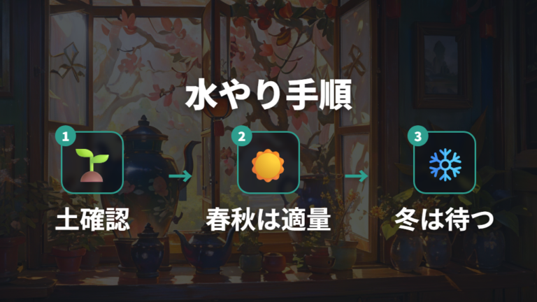 季節ごとの水やり調整を手順で見直す