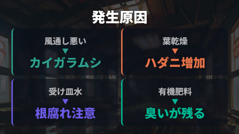 虫が発生しやすい育て方の原因を見直す