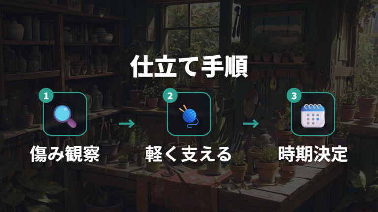 仕立て直しで形を整える手順