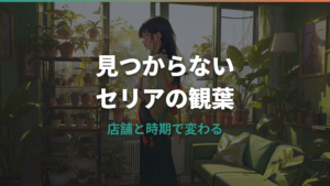 セリアで観葉植物が売ってない理由は?店舗差と代替先を整理