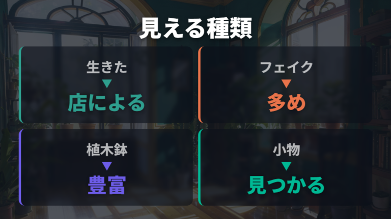 セリアで買える植物の種類は関連商品まで含めて見る
