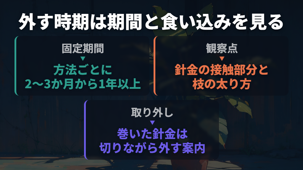 外す時期は固定期間の目安と食い込みを一緒に見る